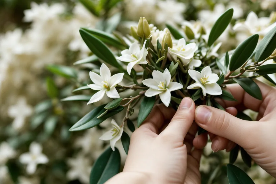 Gros plan sur une fleur de jasmin symbolisant le retour de l'odorat après l'arrêt du tabac