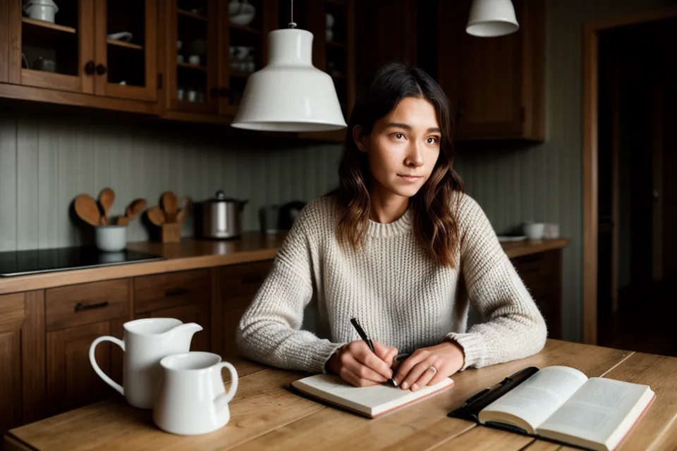 Trois tasses de café vides sur un bureau avec un ordinateur allumé.